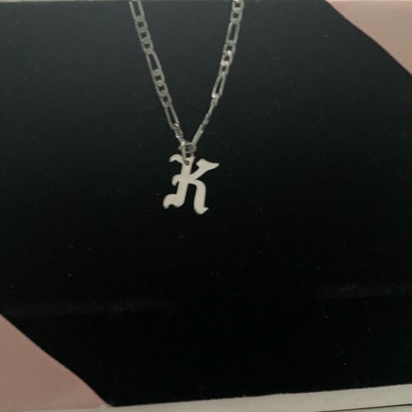 topshop initial necklace